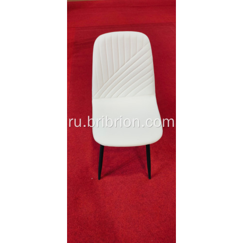 Современный обеденный стул PU со прочными металлическими ногами